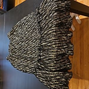 Zara maxi skirt black/gold